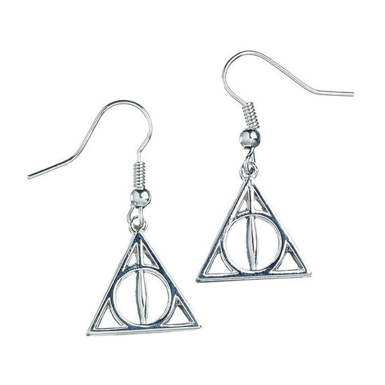 Harry Potter Deathly Hallows Hook Earrings Sterling Silver