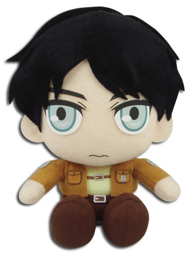 Load image into Gallery viewer, Eren Yeager (Attack on Titan) Sitting Plush

