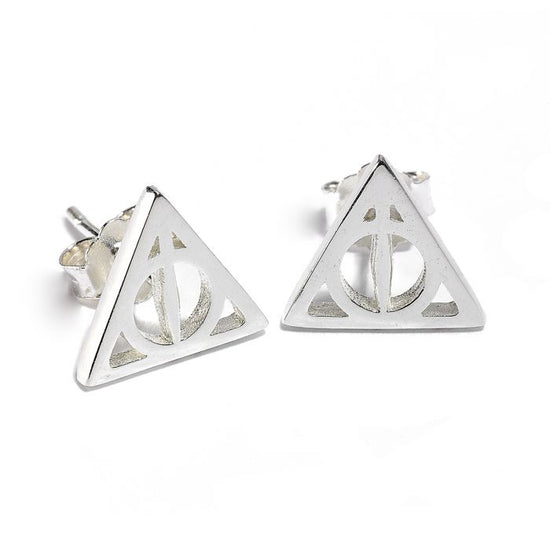 Harry Potter Deathly Hallows Stud Earrings Sterling Silver