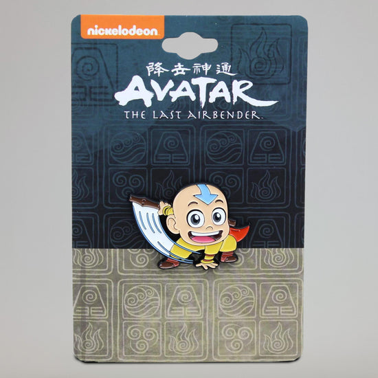 Aang with Staff Avatar: The Last Airbender Chibi Enamel Pin