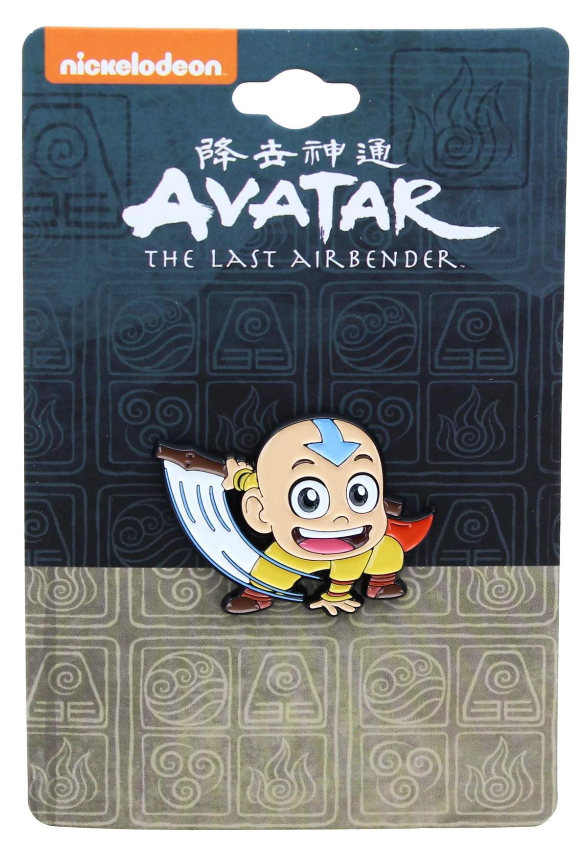 Load image into Gallery viewer, Aang (With Staff) Avatar: The Last Airbender Chibi Enamel Pin
