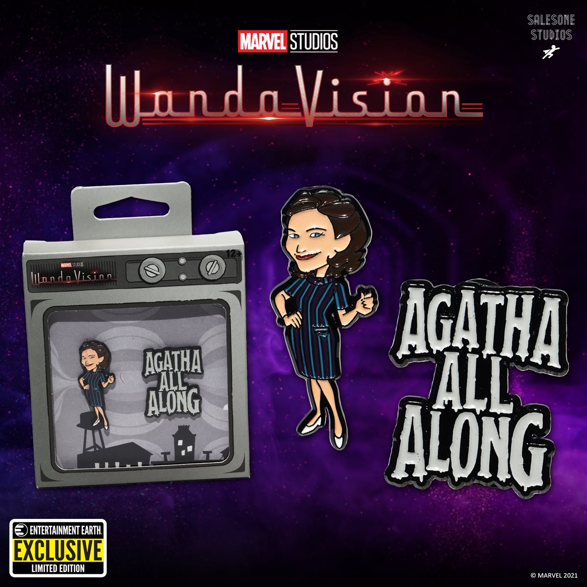 Agatha All Along Marvel  WandaVision EE Exclusive 2 Pin Set
