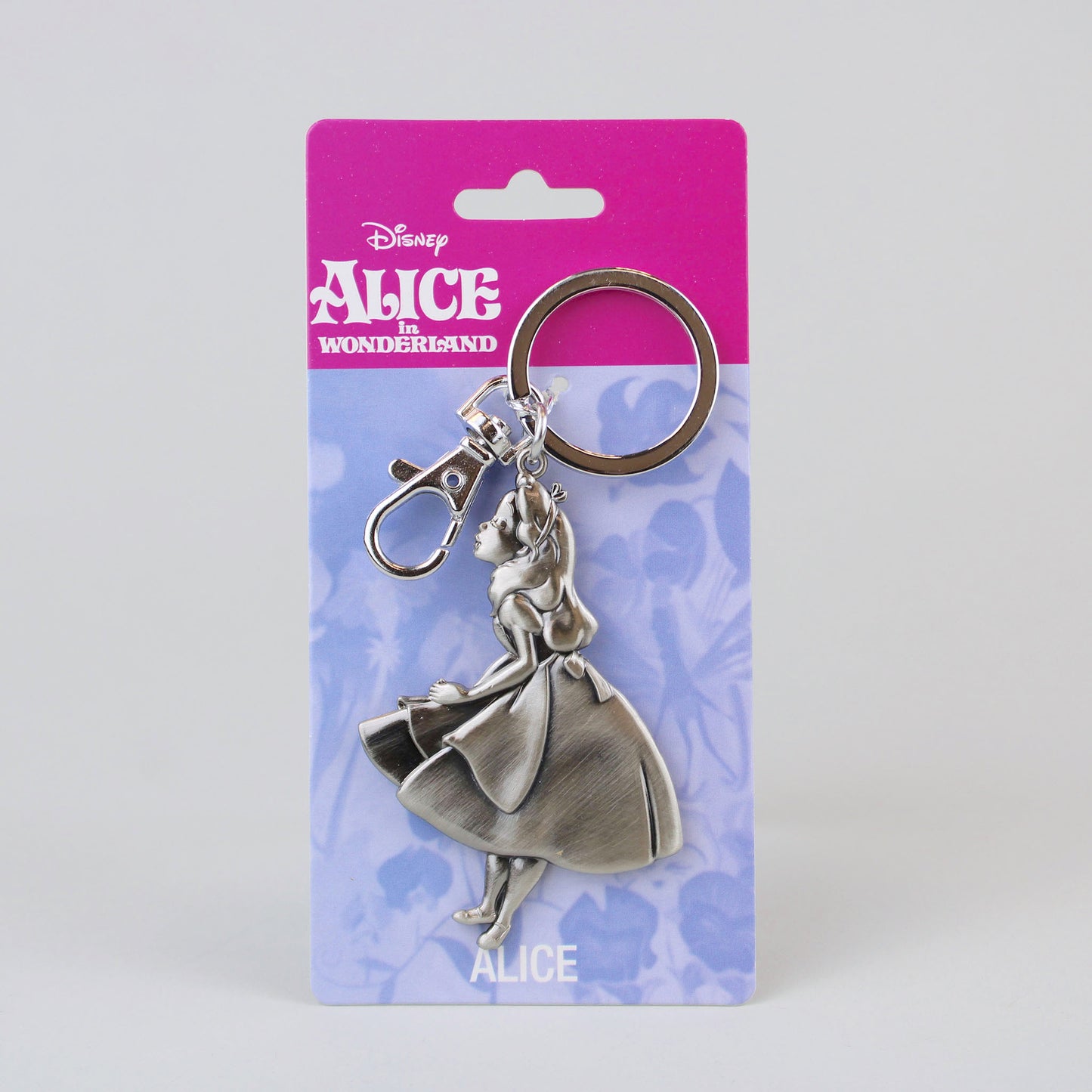 Load image into Gallery viewer, Alice (Alice in Wonderland) Disney Large Pewter Keychain
