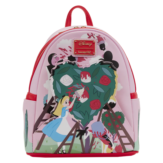 Load image into Gallery viewer, Alice in Wonderland &amp;#39;Painting the Roses Red&amp;#39; (Disney) Mini Backpack by Loungefly
