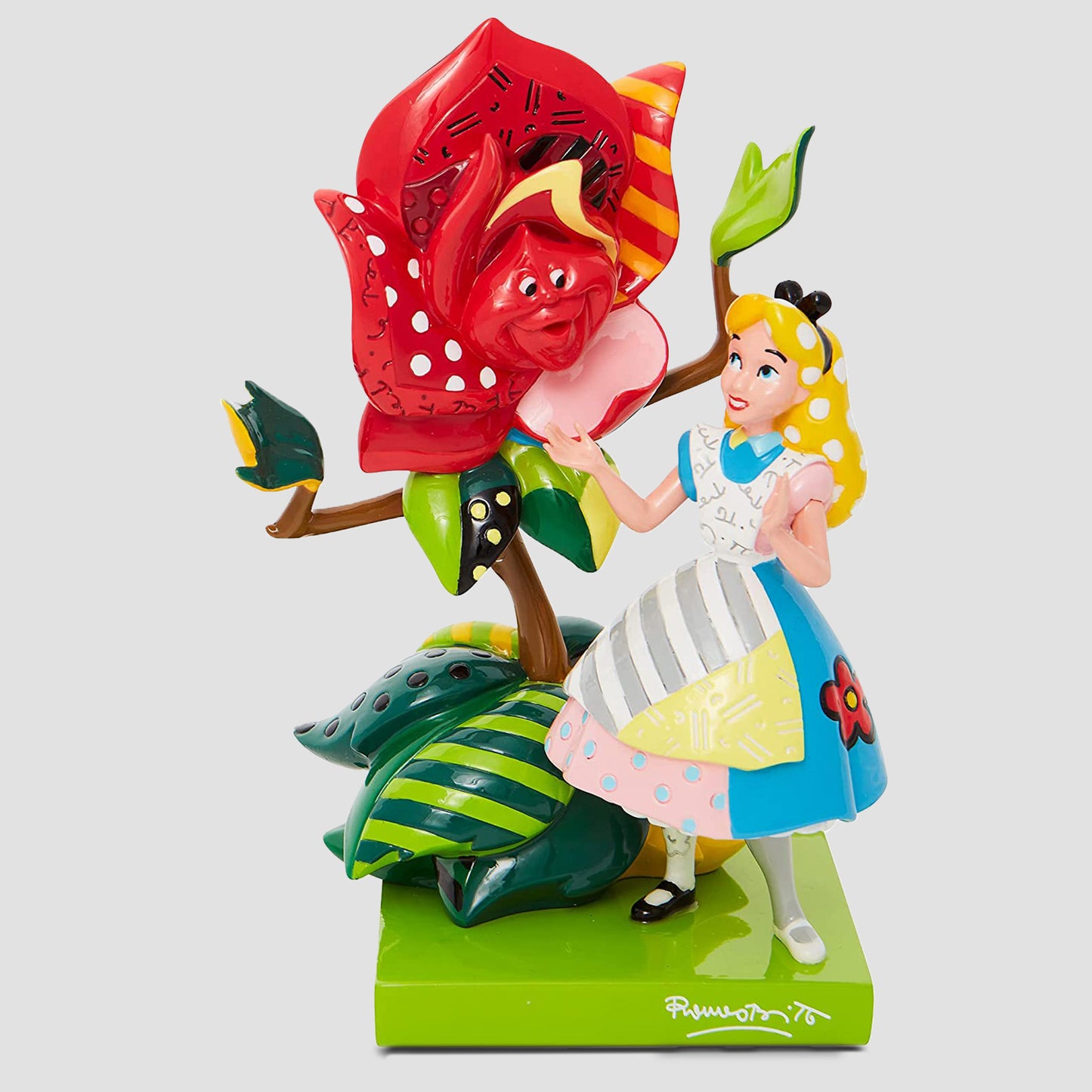 Alice with Flower (Alice in Wonderland) Disney by Britto Pop Art Resin Statue