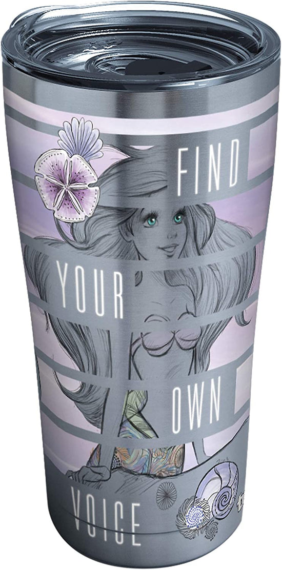 Ariel "Find Your Voice (The Little Mermaid) Disney Tervis 20oz Stainless Steel Tumbler