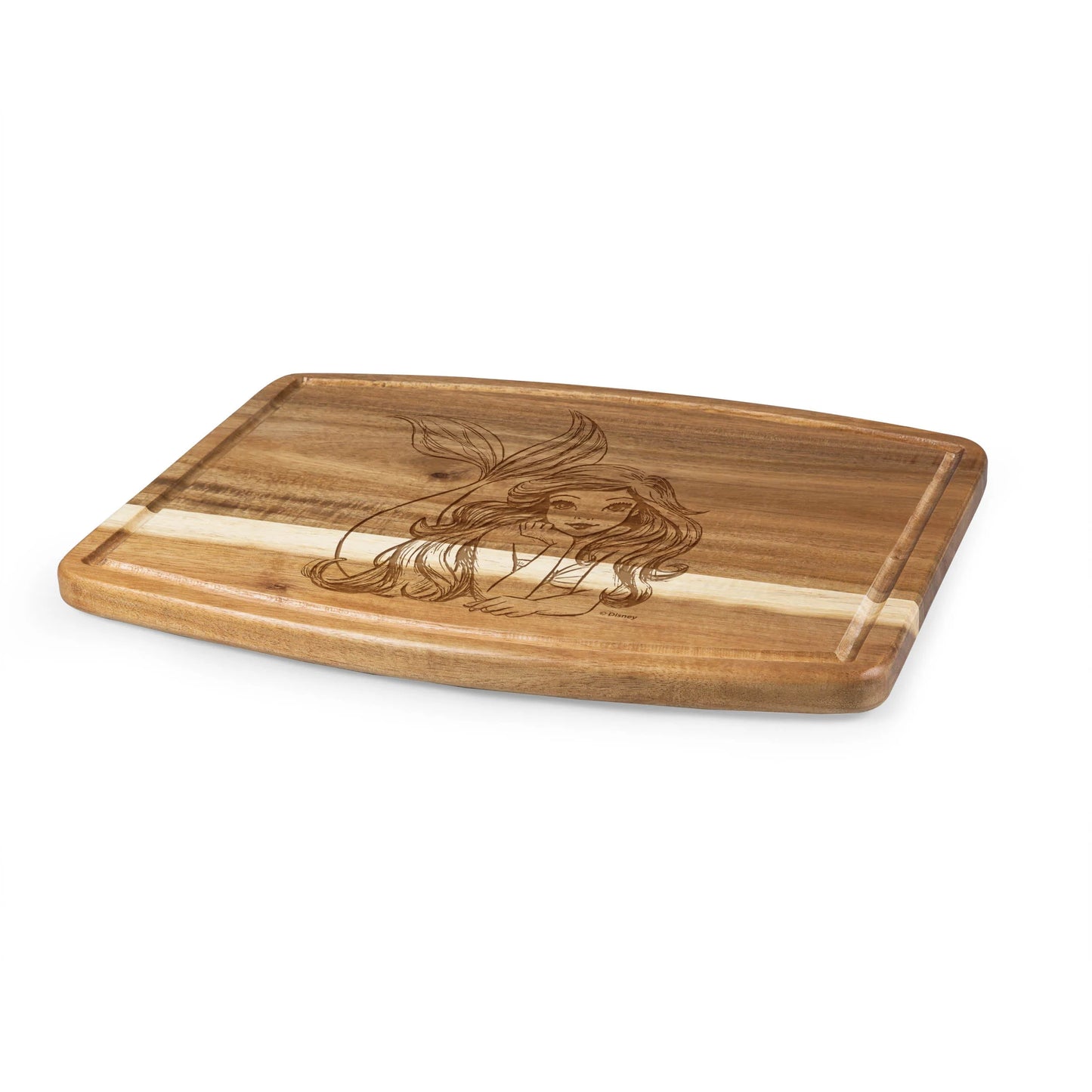 Load image into Gallery viewer, Ariel (The Little Mermaid) Disney Acacia Wood Cutting &amp;amp; Serving Board
