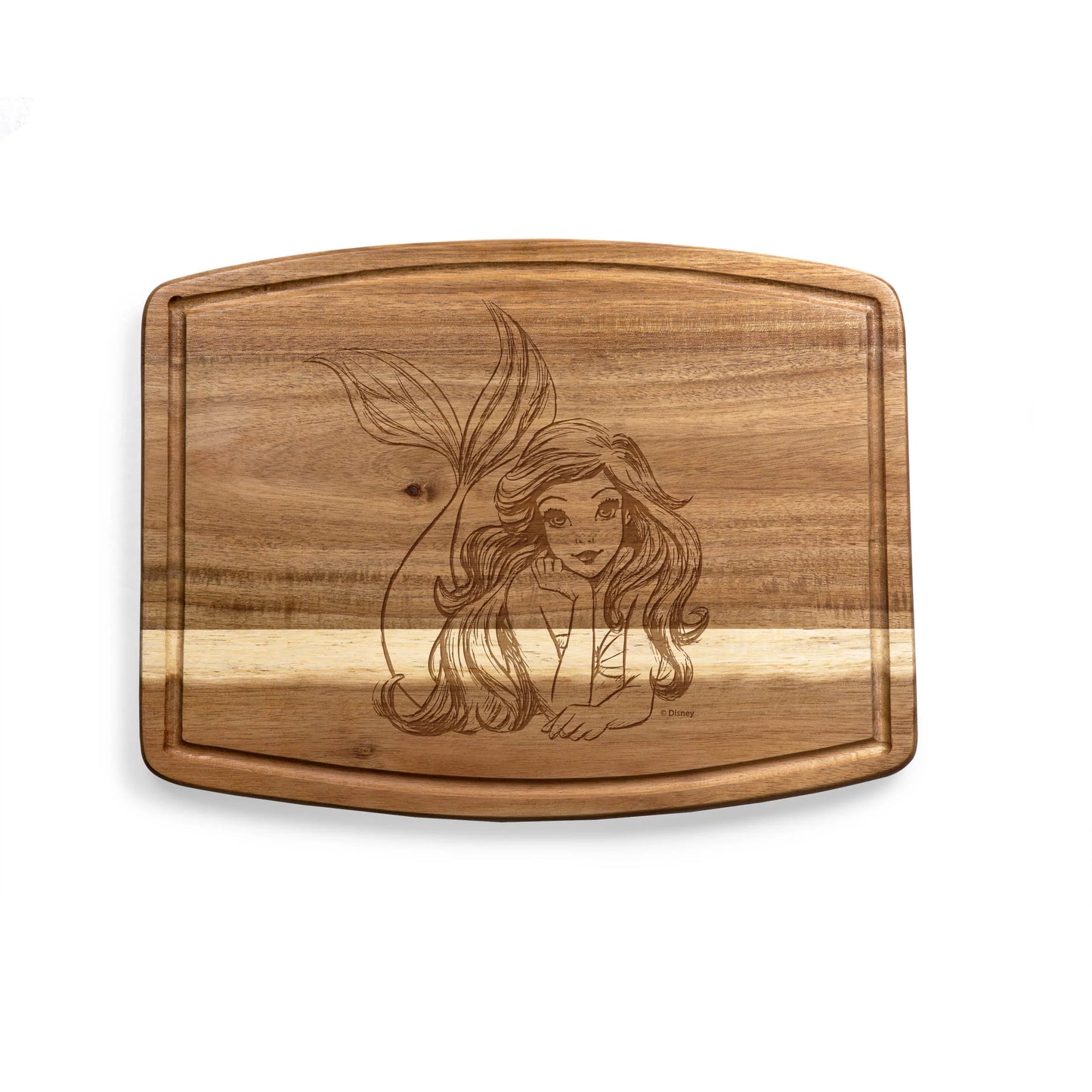 Load image into Gallery viewer, Ariel (The Little Mermaid) Disney Acacia Wood Cutting &amp;amp; Serving Board
