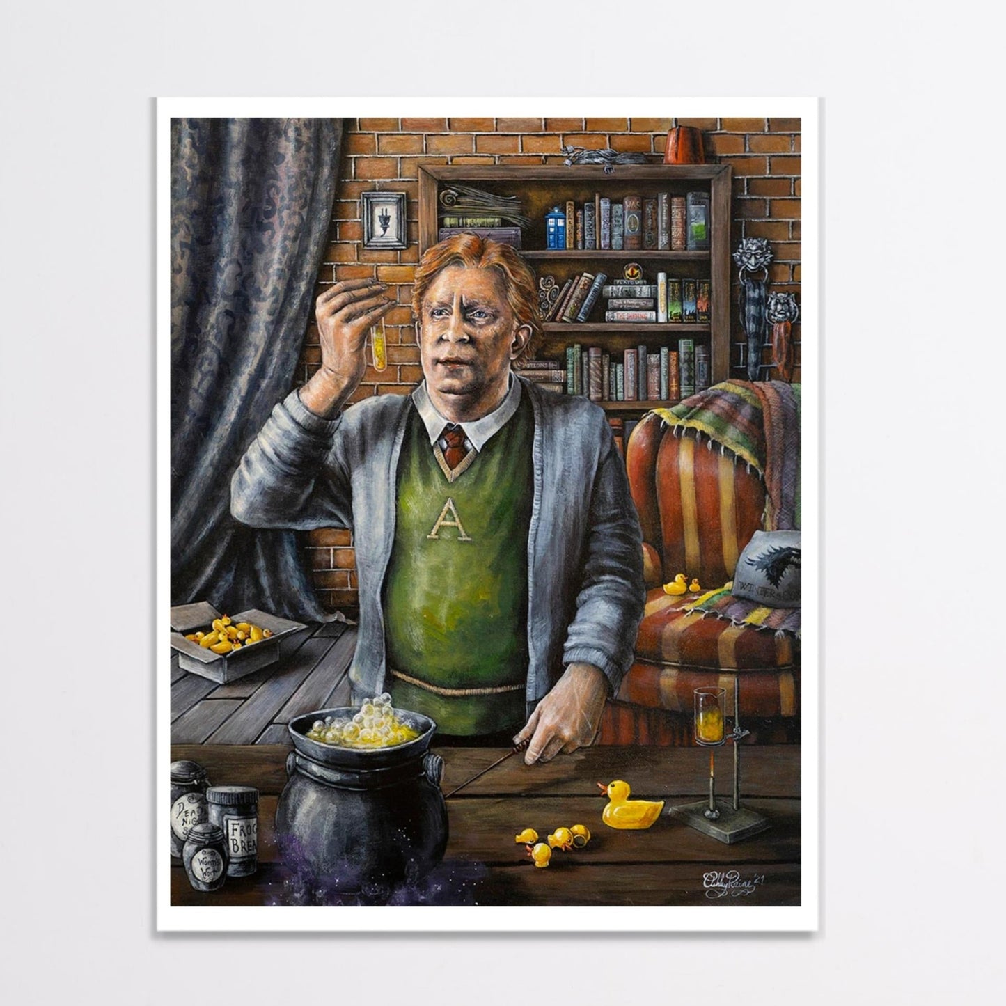 Arthur Weasley "Muggle Things" (Harry Potter) Parody Art Print