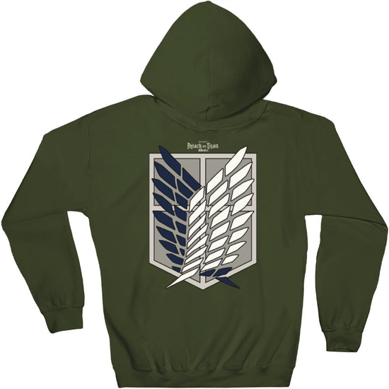 Scout Regiment (Attack on Titan) Military Green Pullover Hoodie Sweatshirt