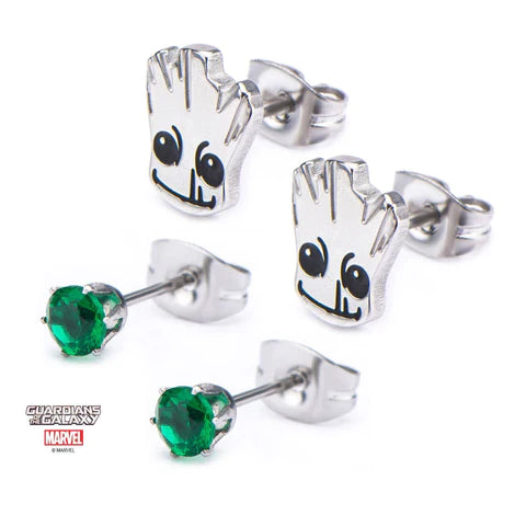 Load image into Gallery viewer, Baby Groot (Guardians of the Galaxy) Marvel Stud Earring Set
