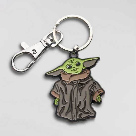 Load image into Gallery viewer, The Child Grogu Baby Yoda (Star Wars: The Mandalorian) Standing Keychain
