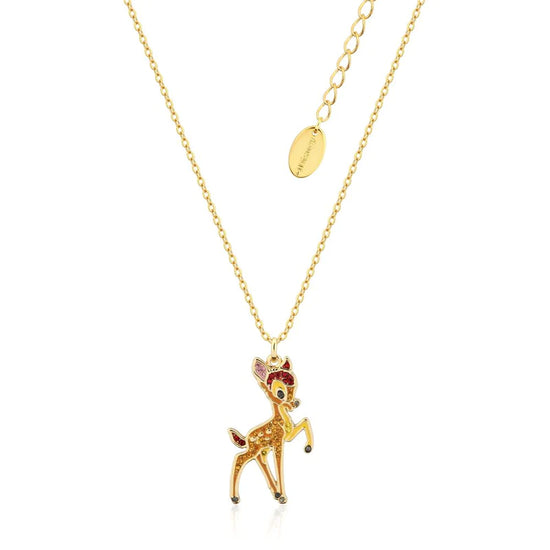 Load image into Gallery viewer, Bambi (Disney) Disney Couture Enamel Necklace with Crystal Accents
