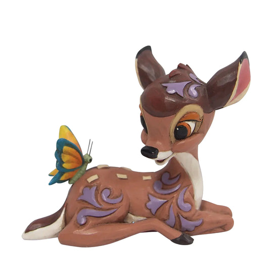 Load image into Gallery viewer, Bambi with Butterfly (Bambi 80th Anniversary) Disney Traditions Resin Mini Statue

