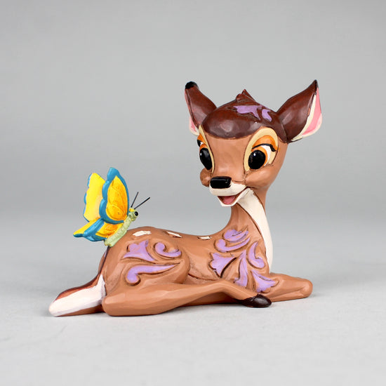 Load image into Gallery viewer, Bambi with Butterfly (Bambi 80th Anniversary) Disney Traditions Resin Mini Statue

