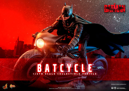 Load image into Gallery viewer, *Pre-Order* Batcycle (The Batman) DC Comics 1:6 Vehicle Figure Accessory by Hot Toys
