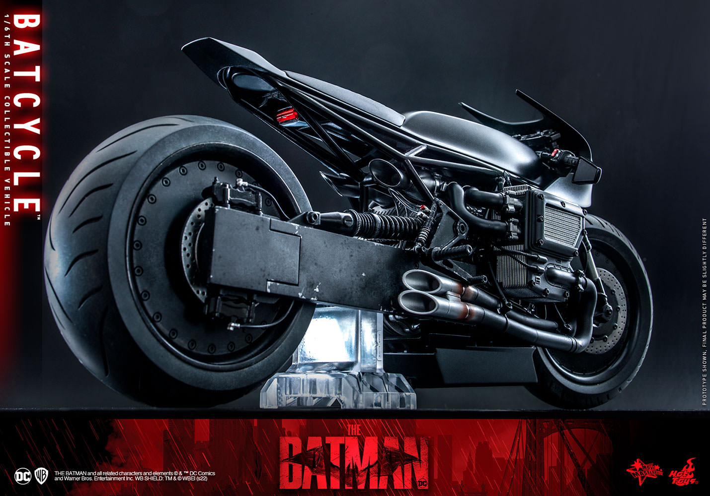 Load image into Gallery viewer, *Pre-Order* Batcycle (The Batman) DC Comics 1:6 Vehicle Figure Accessory by Hot Toys
