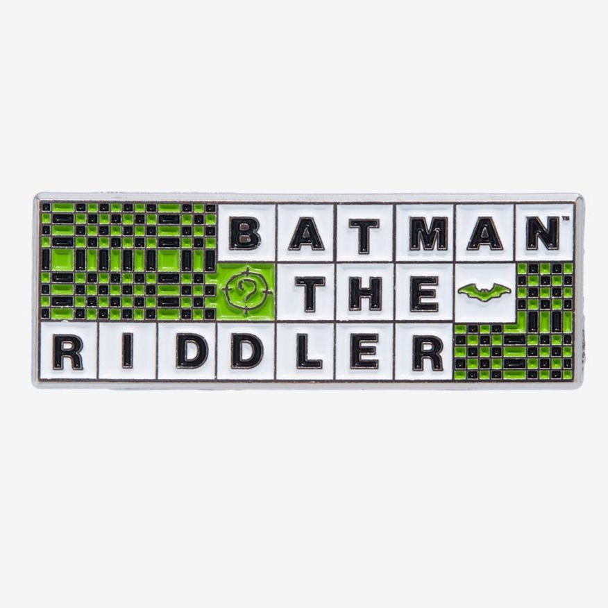 Load image into Gallery viewer, Batman &amp;amp; The Riddler Crossword Puzzle (The Batman 2022) DC Comics Enamel Pin
