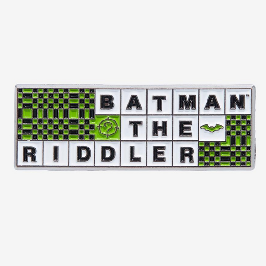 Batman & The Riddler Crossword Puzzle (The Batman 2022) DC Comics Enamel Pin