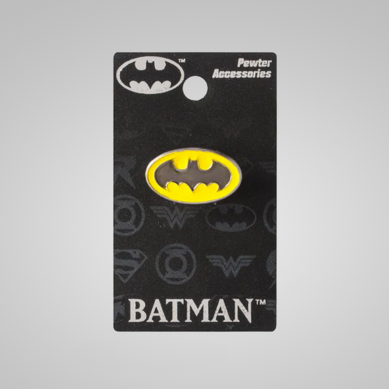 Batman Bat Symbol Logo (DC Comics) Colored Pewter Lapel Pin