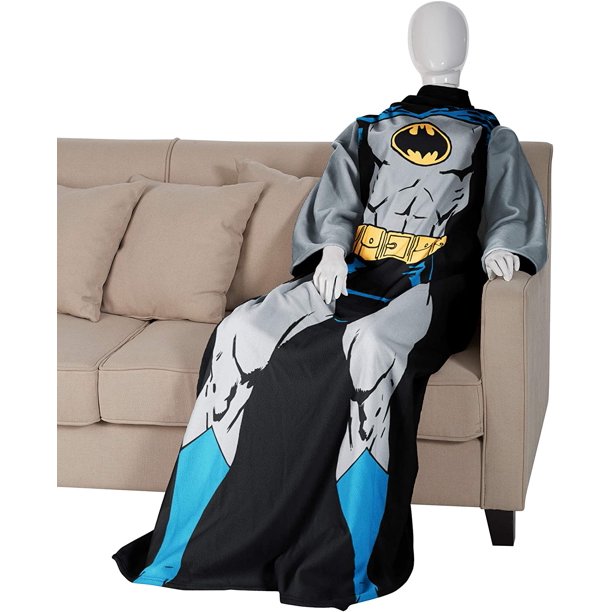 Batman Costume (DC Comics) Wearable Blanket With Sleeves