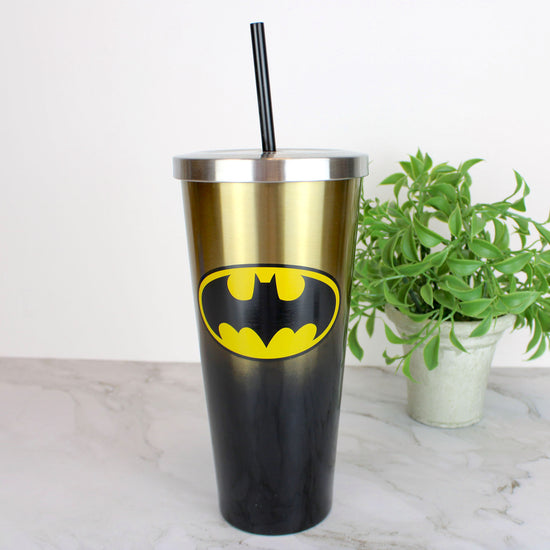 Batman Travel Straw Cup Stainless Steel