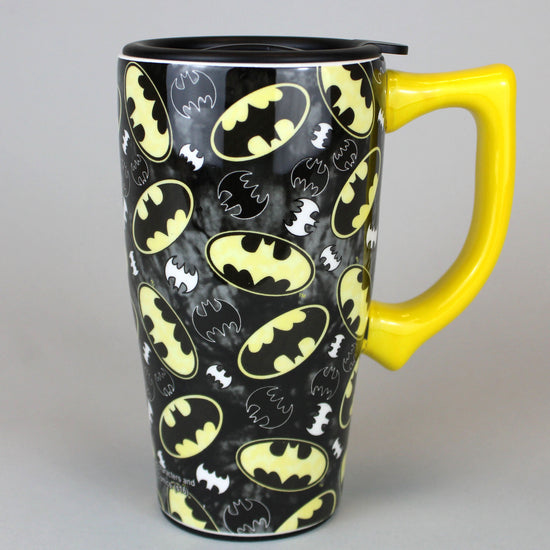 Batman Bat Symbols (DC Comics) Ceramic Travel Mug