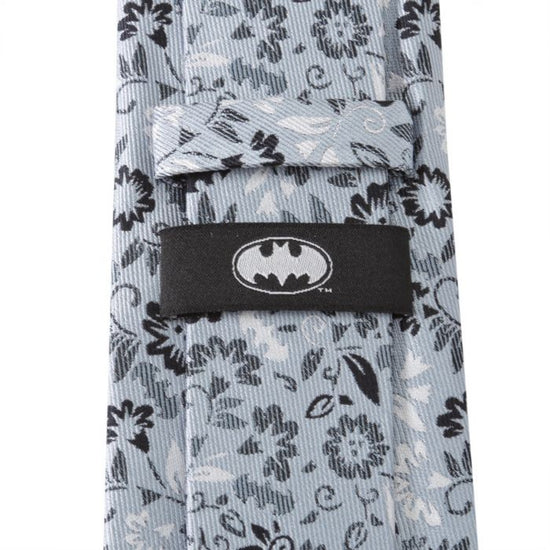 Load image into Gallery viewer, Batman Symbols Floral Pattern (Blue) DC Comics Fine Necktie
