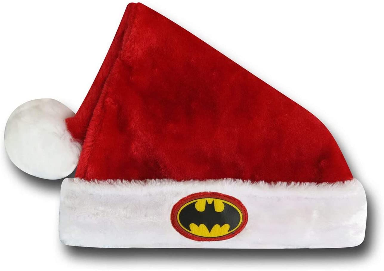Load image into Gallery viewer, Batman Logo (DC Comics) 16-Inch Holiday Santa Hat

