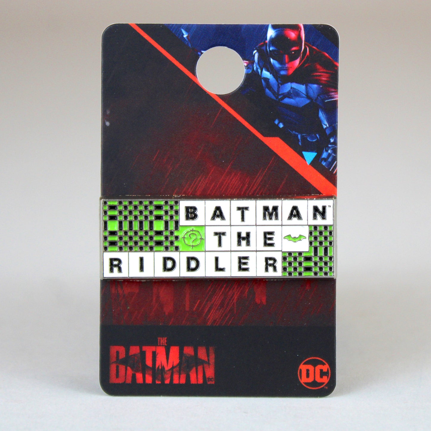 Batman & The Riddler Crossword Puzzle (The Batman 2022) DC Enamel Pin