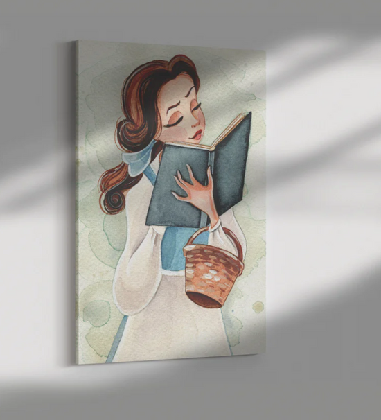 Load image into Gallery viewer, Belle (Beauty and the Beast) Disney Watercolor Art Print
