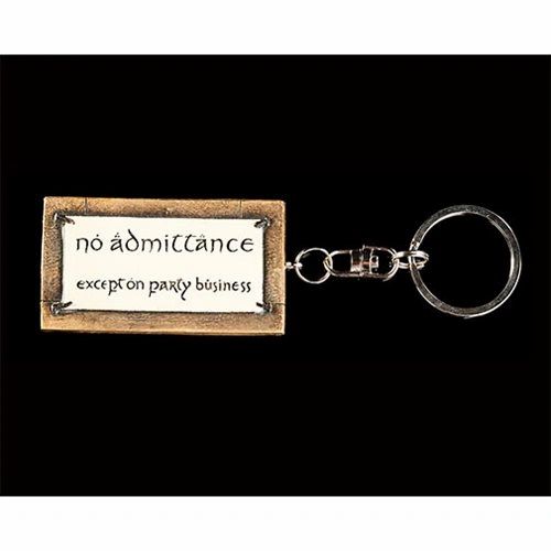 Load image into Gallery viewer, Bilbo Baggins No Admittance Keychain
