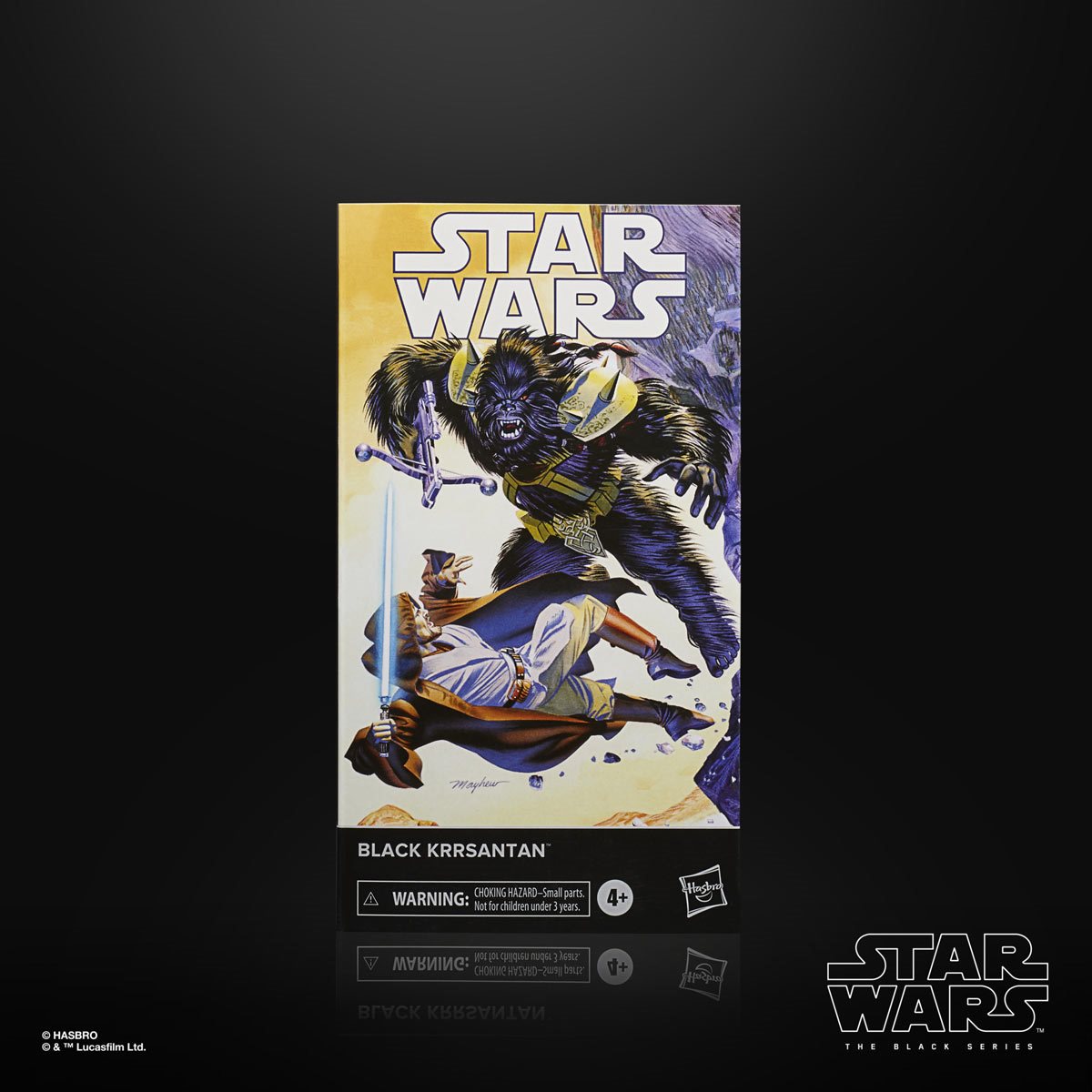 Load image into Gallery viewer, Black Krrsantan (Star Wars) Deluxe Comic Cover Black Series Figure
