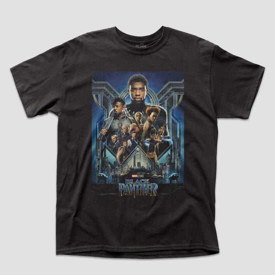 Load image into Gallery viewer, Black Panther Movie Poster (Marvel) Black Unisex Shirt
