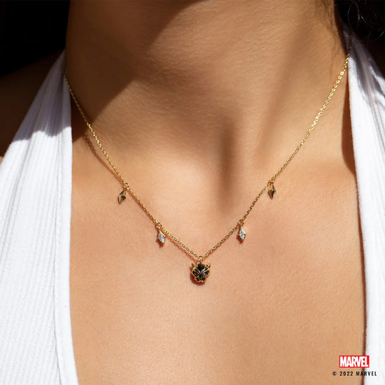 Load image into Gallery viewer, Black Panther (Marvel) Charm Necklace
