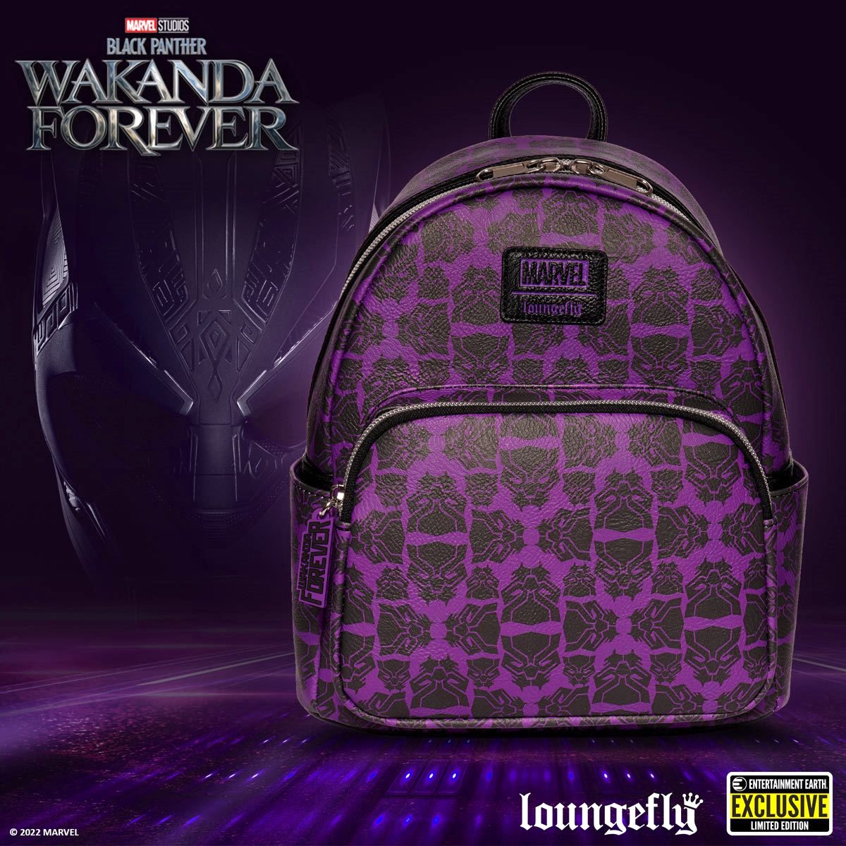 *Clearance* Black Panther Wakanda Forever (Marvel) EE Exclusive Mini Backpack