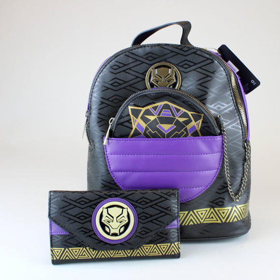 Load image into Gallery viewer, Black Panther &amp;quot;Wakanda Forever&amp;quot; (Marvel) Tribal Bi-Fold Wallet
