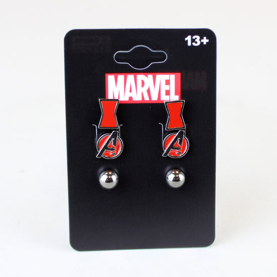 Load image into Gallery viewer, Black Widow (Black Widow) Marvel Stud Earring Set

