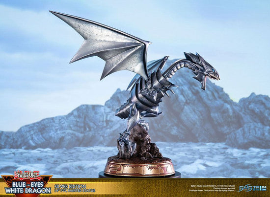 Blue-Eyes White Dragon (Yu-Gi-Oh!) Silver Variant Edition Statue