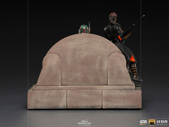 Boba Fett & Fennec Shand on Throne (Star Wars) Deluxe 1:10 Statue by Iron Studios
