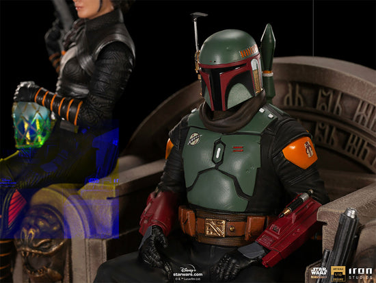 Boba Fett & Fennec Shand on Throne (Star Wars) Deluxe 1:10 Statue by Iron Studios