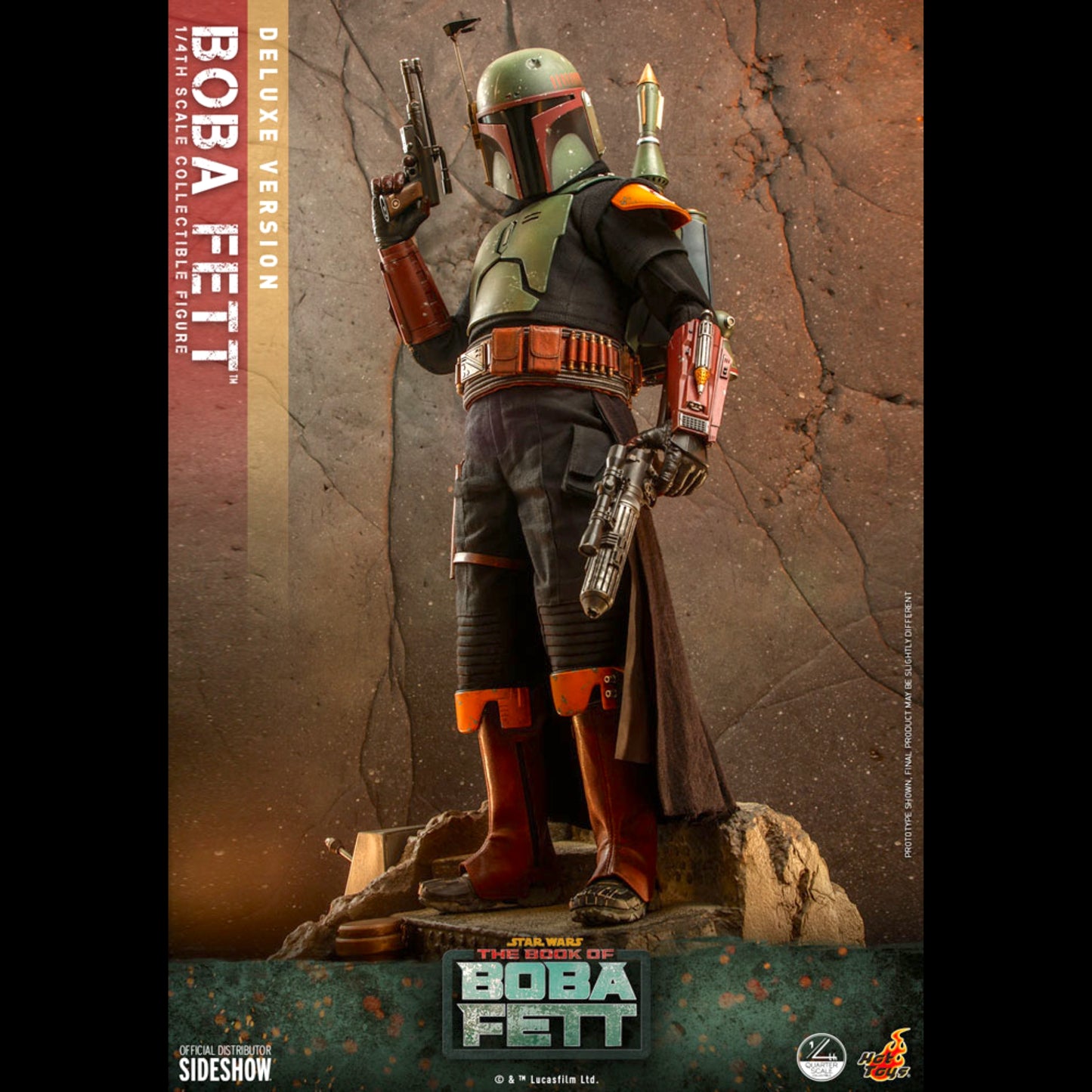 Boba Fett (Deluxe Ver.) Star Wars: Book of Boba Fett 1:4 Scale Figure by Hot Toys