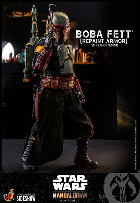 Load image into Gallery viewer, Boba Fett (Repaint Armor) Star Wars: The Mandalorian 1:6 Figure by Hot Toys
