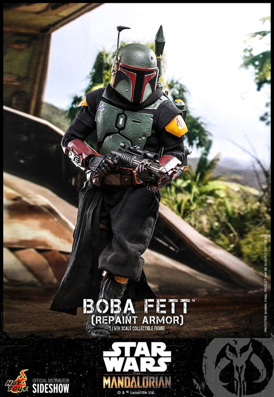Load image into Gallery viewer, Boba Fett (Repaint Armor) Star Wars: The Mandalorian 1:6 Figure by Hot Toys

