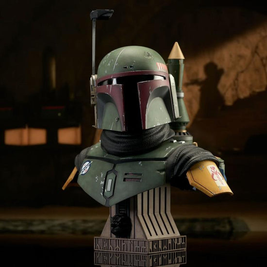 Load image into Gallery viewer, Boba Fett (Star Wars: The Mandalorian) Legends in 3D Limited Edition 1:2 Scale Resin Bust
