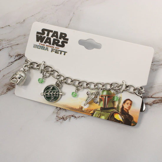 Load image into Gallery viewer, Star Wars: The Book of Boba Fett Stainless Steel Charm Bracelet
