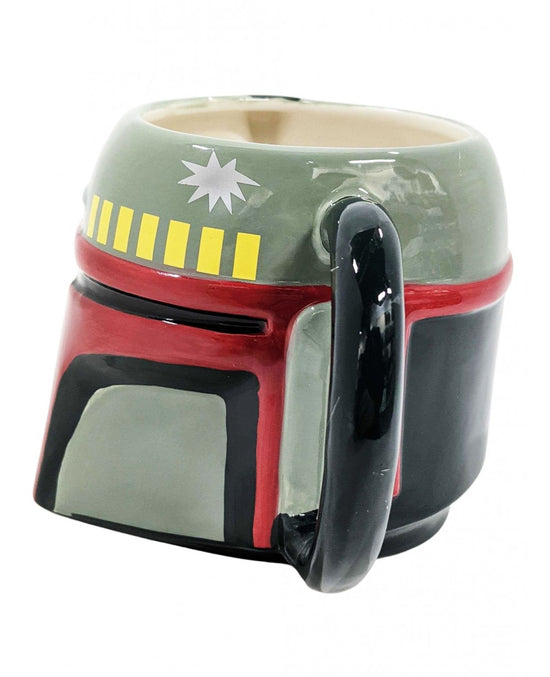 Load image into Gallery viewer, Boba Fett Mandalorian Helmet (Star Wars) Ceramic Sculpted Mug 20oz.
