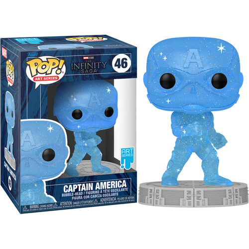 Captain America With Case (Marvel Infinity Saga) Art Series Funko Pop!
