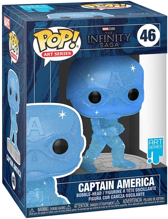 Captain America With Case (Marvel Infinity Saga) Art Series Funko Pop!