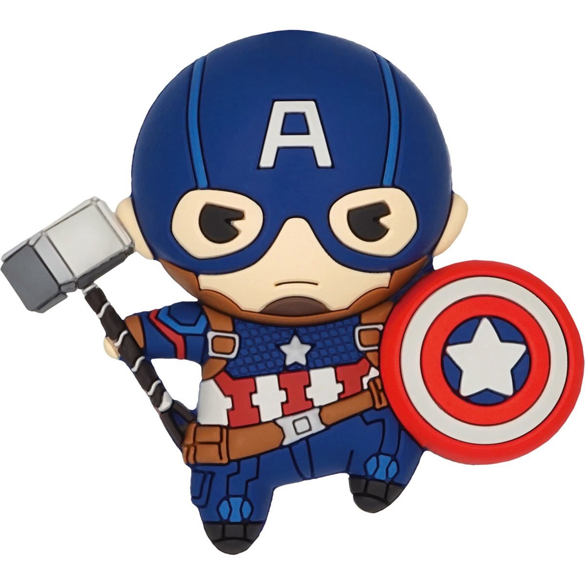 Captain America with Mjolnir  Marvel 3D Foam Magnet